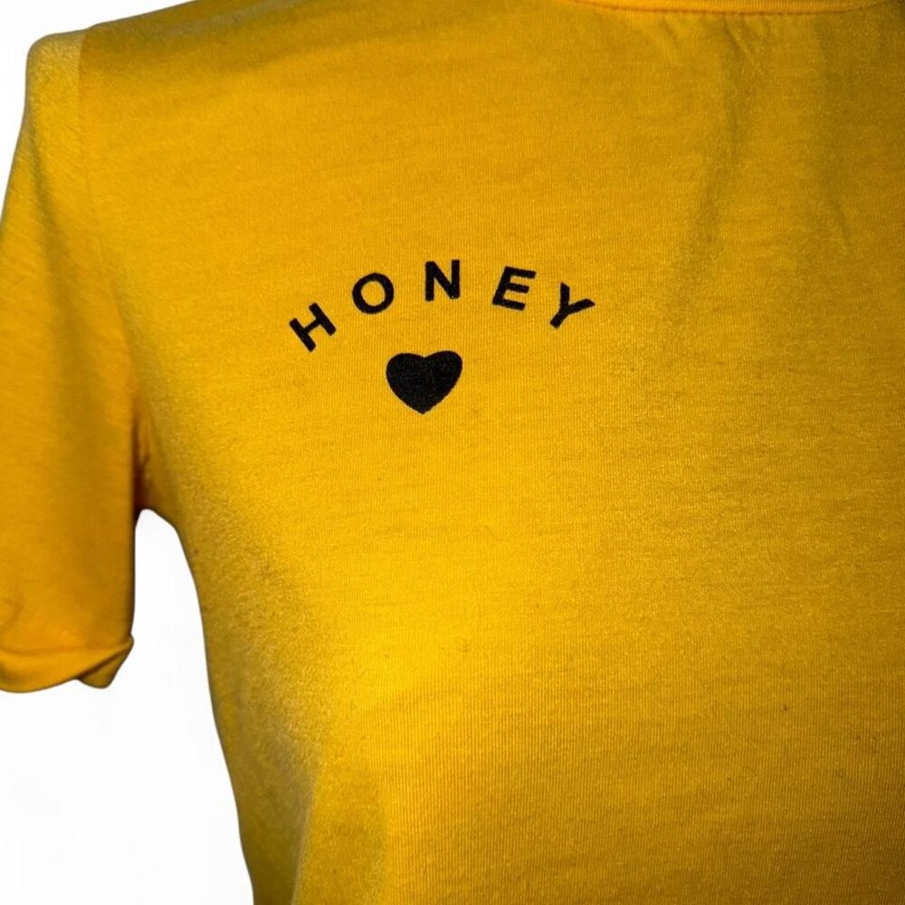 Women's Yellow Crop-top - Picture 2 of 5